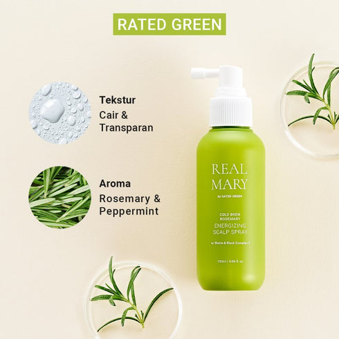 REAL MARY Rosemary Energizing Scalp Spray