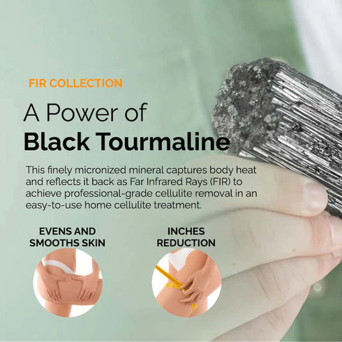 How Black Tourmaline turns body heat into far infrared (FIR) in GUAM mud wraps