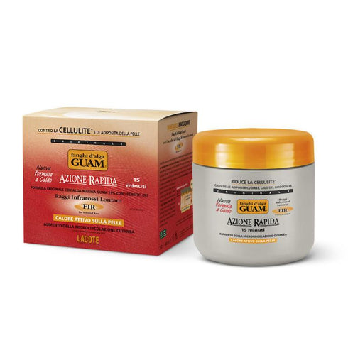 GUAM Turbo Toning (Azione Rapida) infrared seaweed mud, jar and box