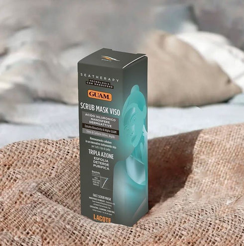 Guam SeaTherapy Face Scrub Mask Triple Action with Charcoal Spheres