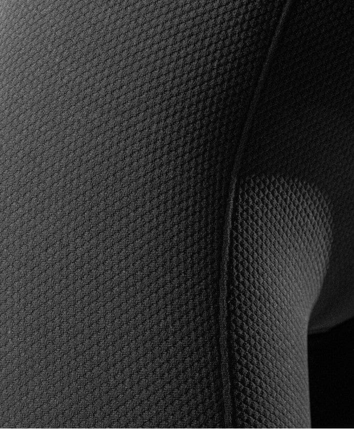 Close-up of GUAM anti-cellulite leggings fabric with far infrared mineral yarn and marine algae