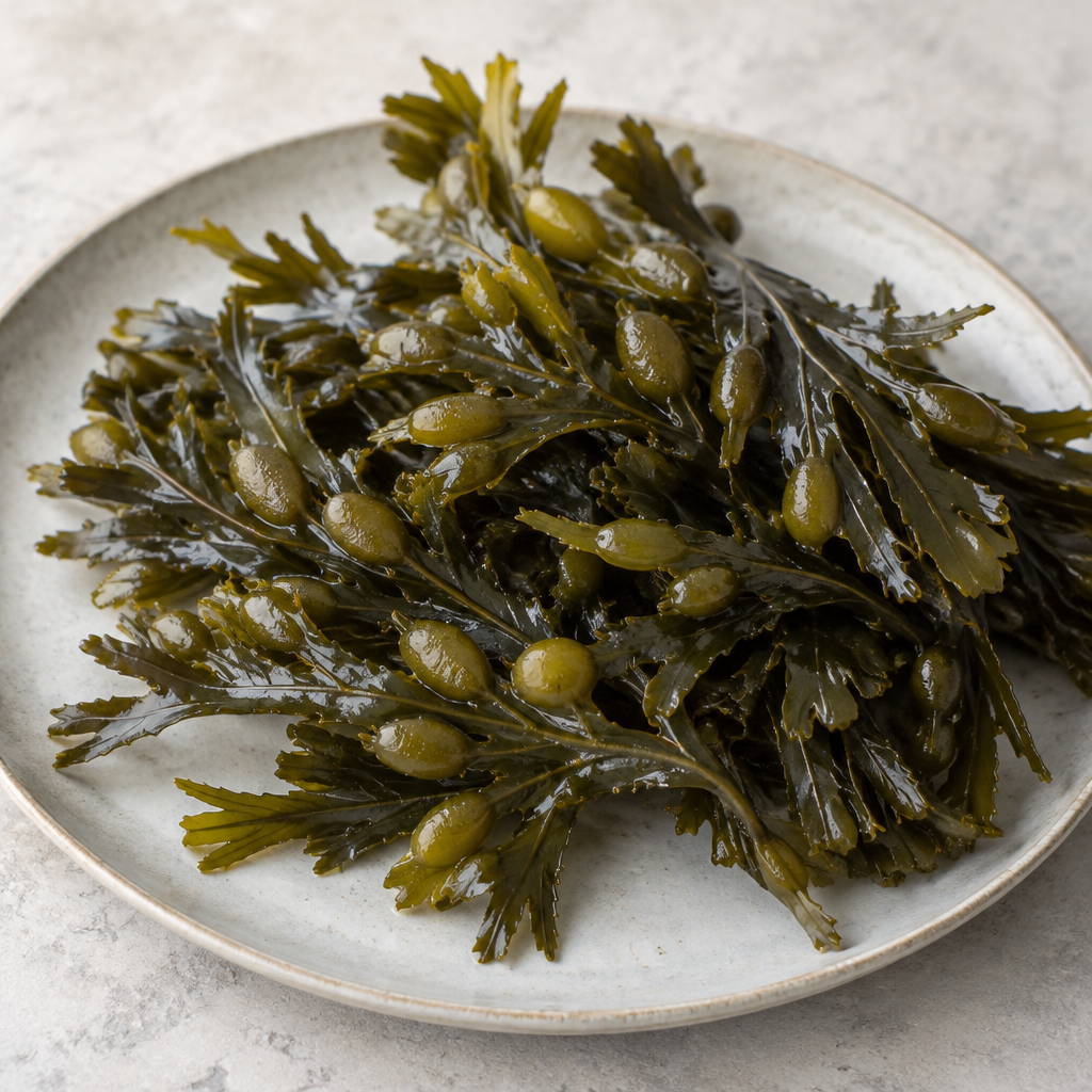 Fresh brown seaweed, the main ingredient in GUAM seaweed mud