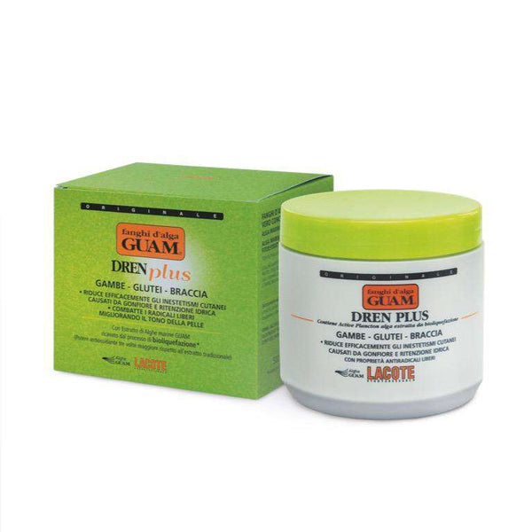 GUAM Dren Plus draining seaweed body wrap for legs